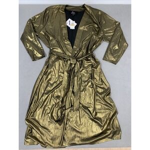 Nina‎ Parker X Macys Wrap Dress Women's Size 3XLarge Long 711 Gold Belt Tie NWT